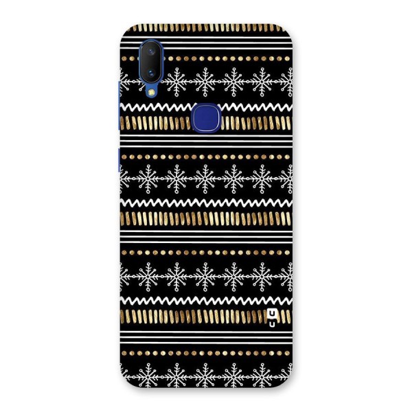 Snowflakes Gold Back Case for Vivo V11