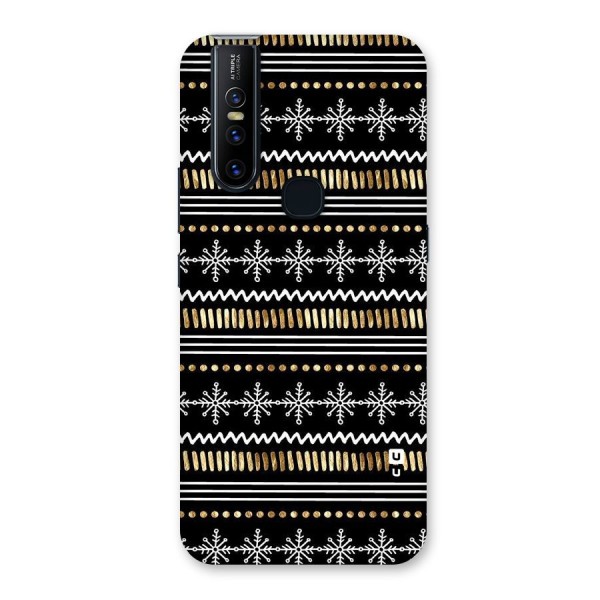 Snowflakes Gold Back Case for Vivo V15