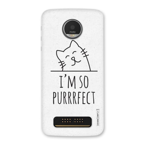 So Purrfect Back Case for Moto Z Play