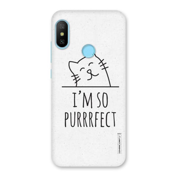 So Purrfect Back Case for Redmi 6 Pro