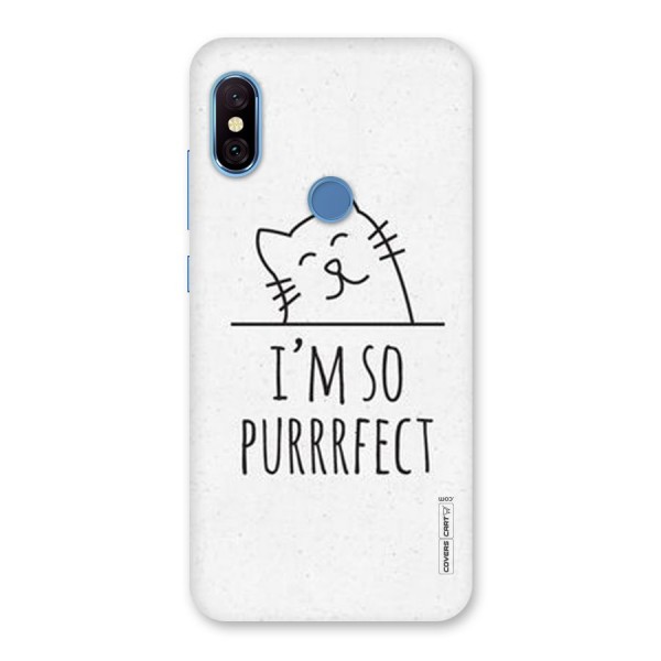 So Purrfect Back Case for Redmi Note 6 Pro