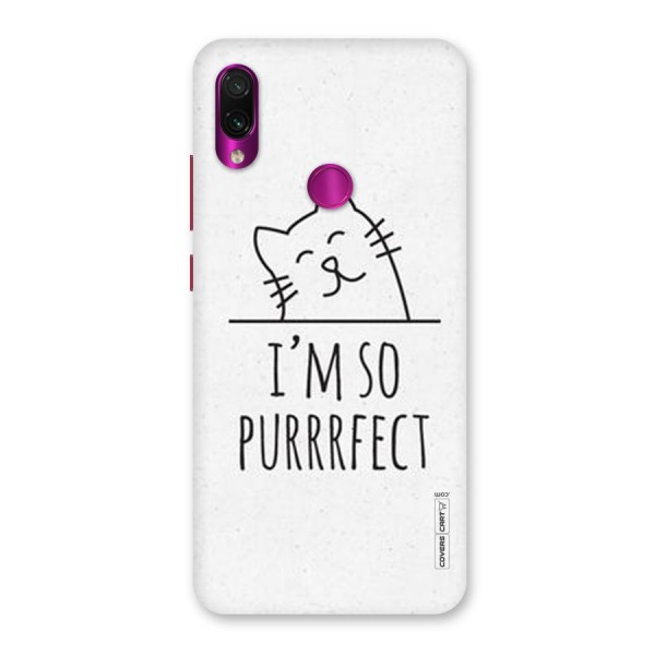 So Purrfect Back Case for Redmi Note 7 Pro