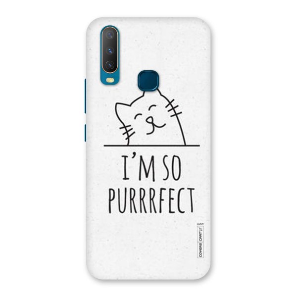 So Purrfect Back Case for Vivo Y12