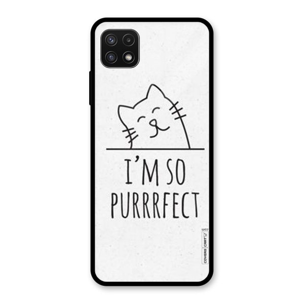 So Purrfect Glass Back Case for Galaxy A22 5G