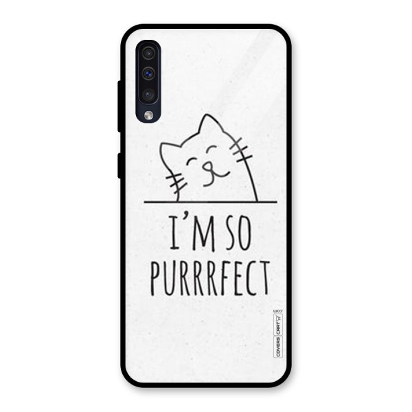 So Purrfect Glass Back Case for Galaxy A50s