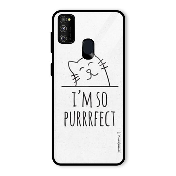 So Purrfect Glass Back Case for Galaxy M21