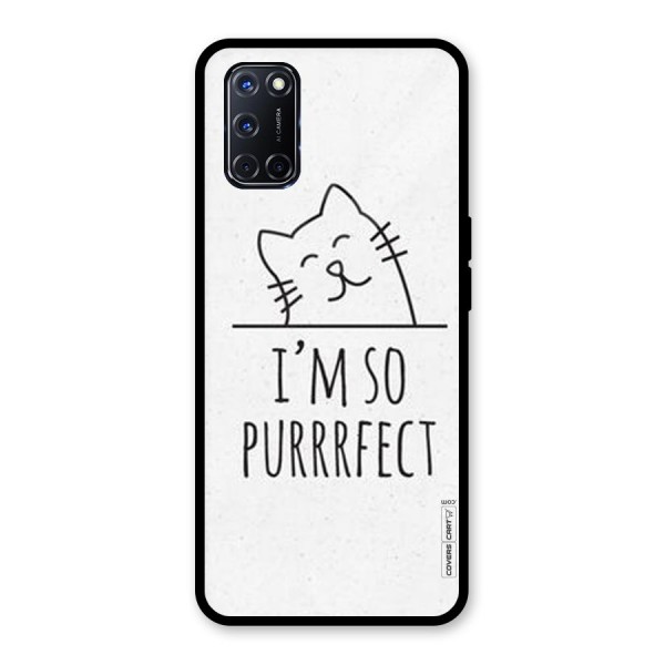 So Purrfect Glass Back Case for Oppo A52