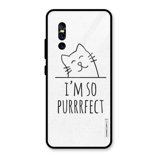 So Purrfect Glass Back Case for Vivo V15 Pro