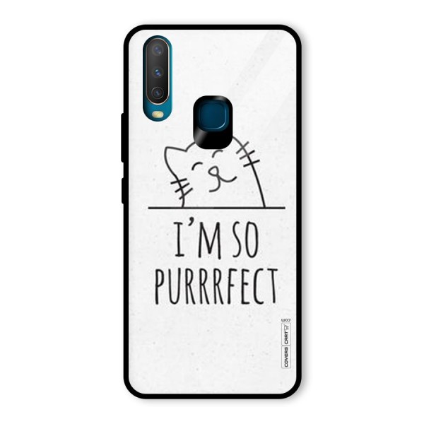 So Purrfect Glass Back Case for Vivo Y15