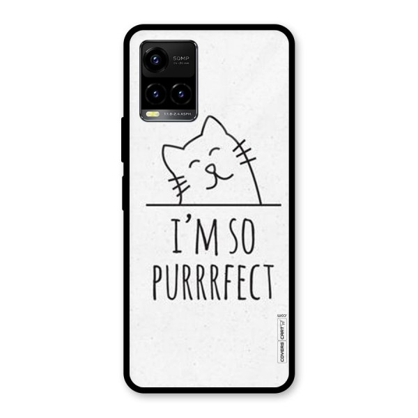 So Purrfect Glass Back Case for Vivo Y21 2021