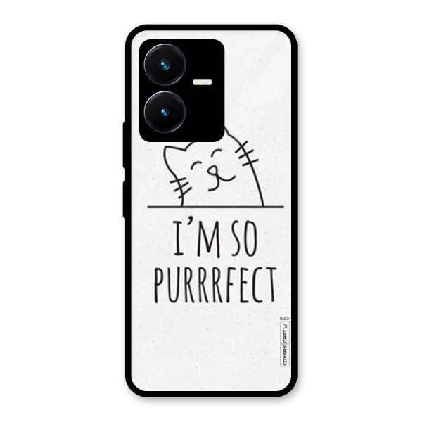 So Purrfect Glass Back Case for Vivo Y22