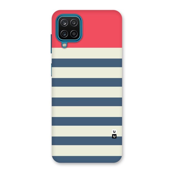 Solid Orange And Stripes Back Case for Galaxy F12