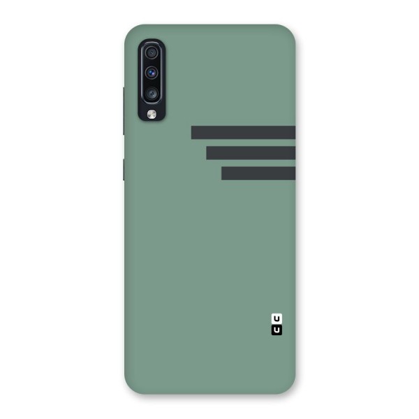 Solid Sports Stripe Back Case for Galaxy A70s