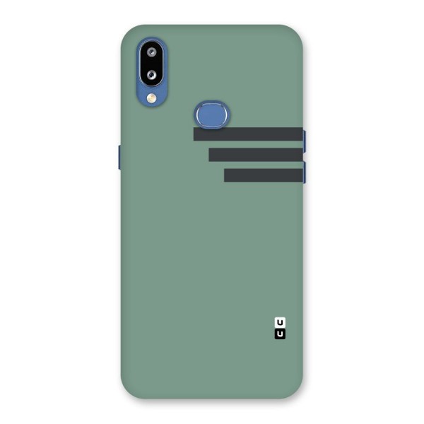 Solid Sports Stripe Back Case for Galaxy M01s