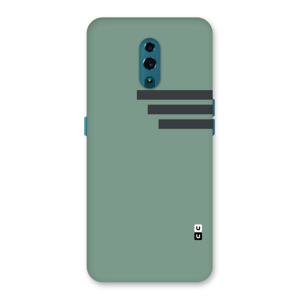 Solid Sports Stripe Back Case for Oppo Reno