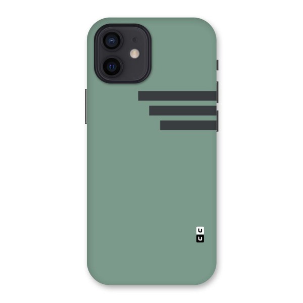 Solid Sports Stripe Back Case for iPhone 12