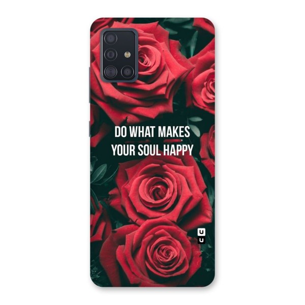 Soul Happy Back Case for Galaxy A51