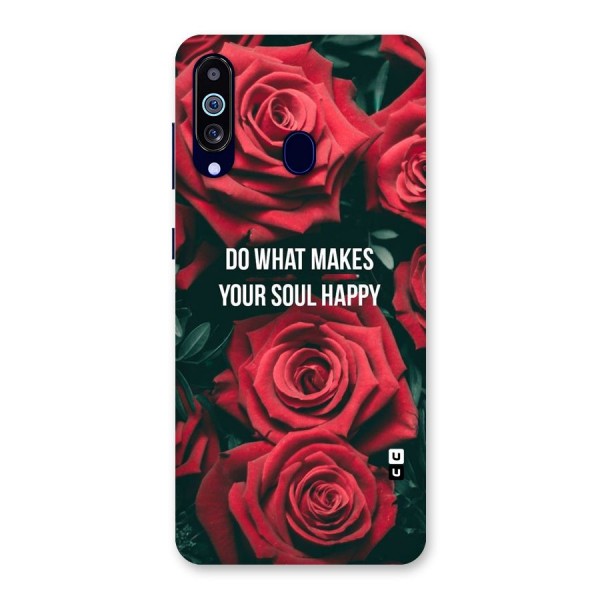 Soul Happy Back Case for Galaxy A60