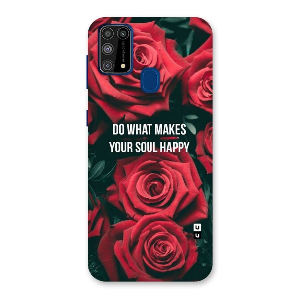 Soul Happy Back Case for Galaxy F41