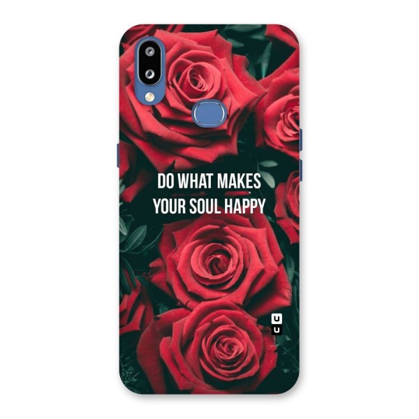 Soul Happy Back Case for Galaxy M01s