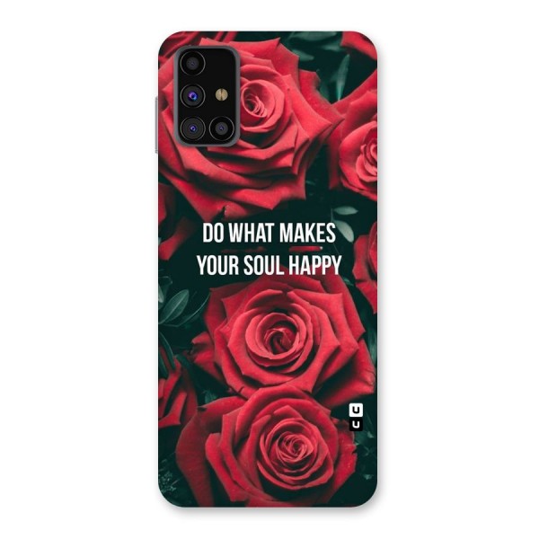 Soul Happy Back Case for Galaxy M31s