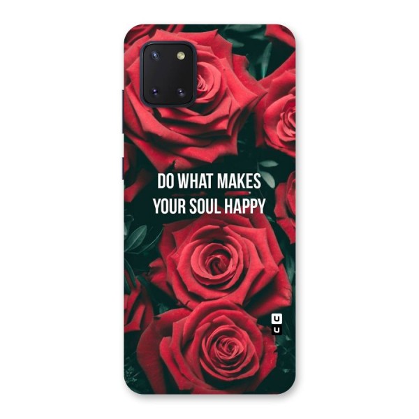 Soul Happy Back Case for Galaxy Note 10 Lite