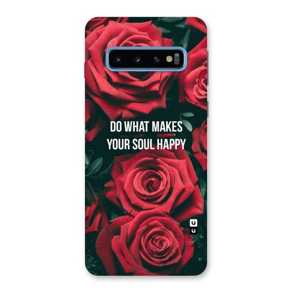 Soul Happy Back Case for Galaxy S10