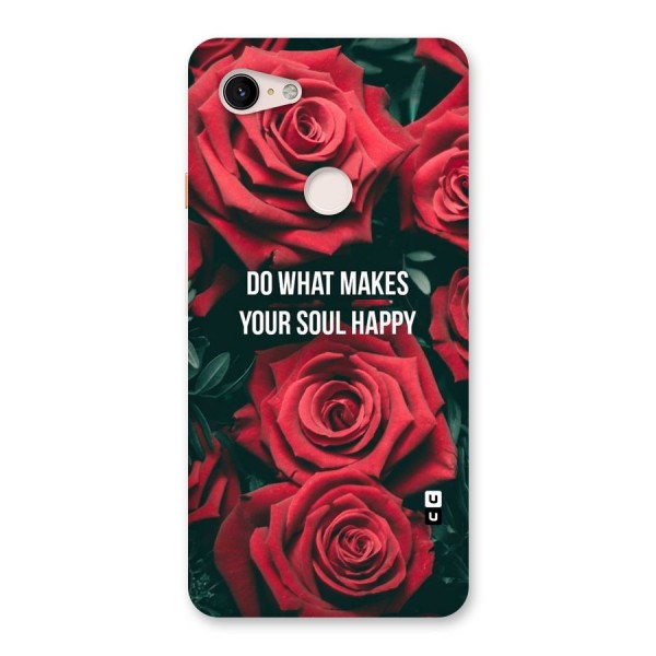 Soul Happy Back Case for Google Pixel 3 XL