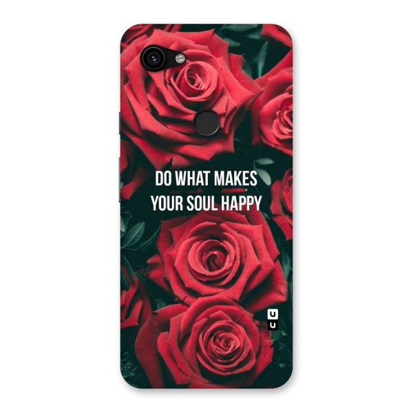 Soul Happy Back Case for Google Pixel 3a XL