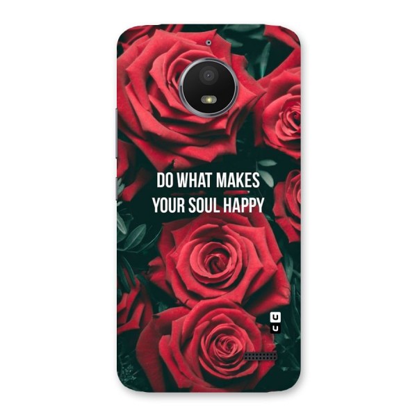 Soul Happy Back Case for Moto E4