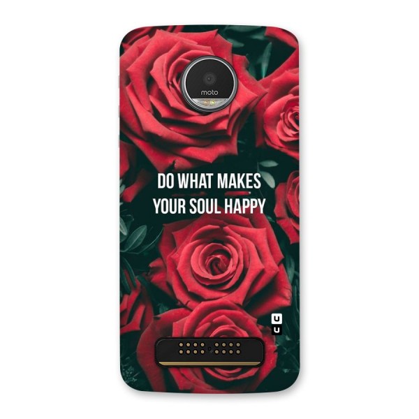 Soul Happy Back Case for Moto Z Play