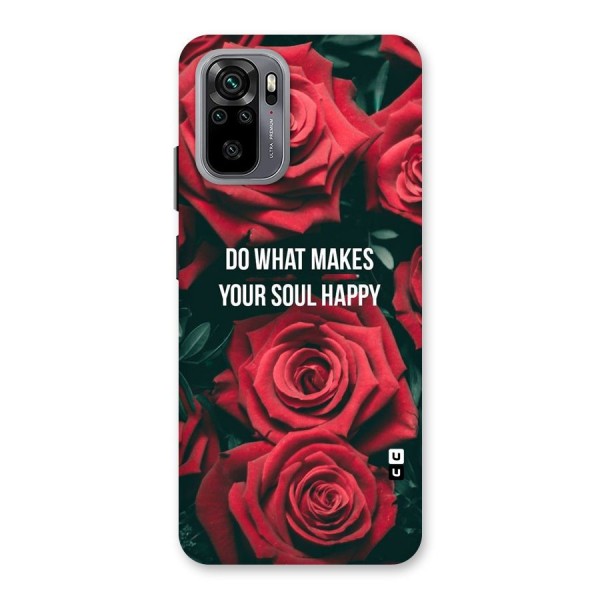 Soul Happy Back Case for Redmi Note 10