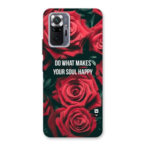 Soul Happy Back Case for Redmi Note 10 Pro