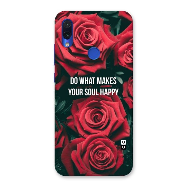 Soul Happy Back Case for Redmi Note 7