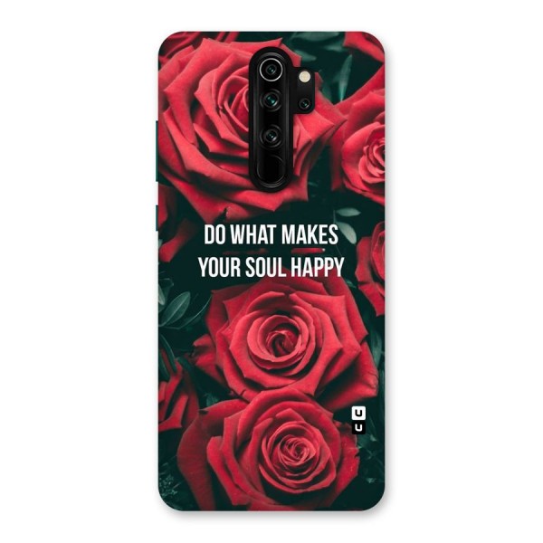 Soul Happy Back Case for Redmi Note 8 Pro