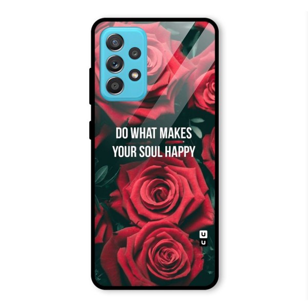 Soul Happy Glass Back Case for Galaxy A52s 5G