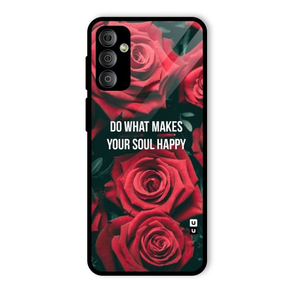 Soul Happy Glass Back Case for Galaxy F23