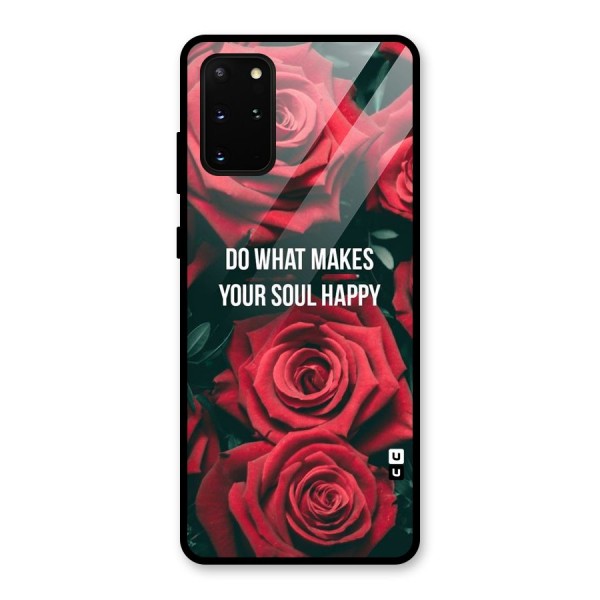 Soul Happy Glass Back Case for Galaxy S20 Plus