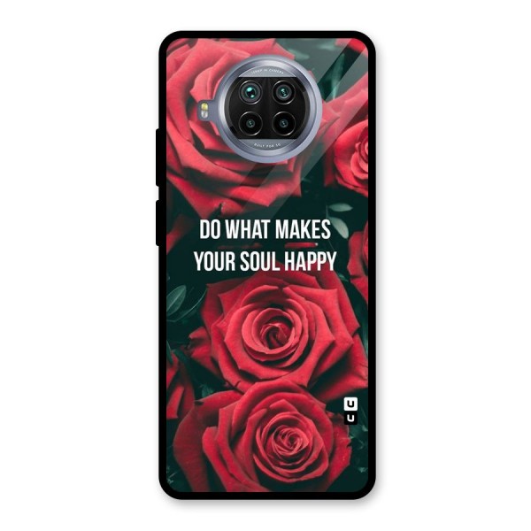 Soul Happy Glass Back Case for Mi 10i