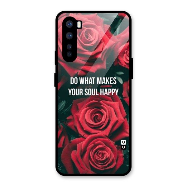 Soul Happy Glass Back Case for OnePlus Nord