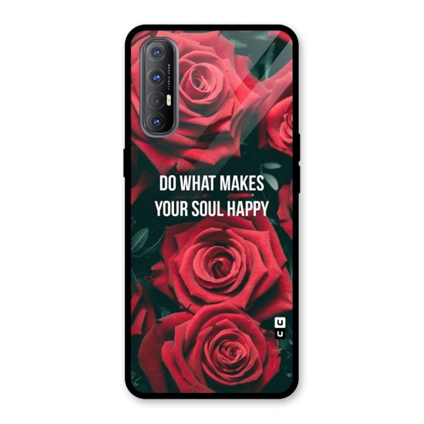 Soul Happy Glass Back Case for Oppo Reno3 Pro