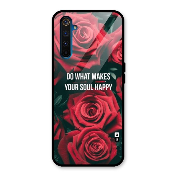 Soul Happy Glass Back Case for Realme 6 Pro