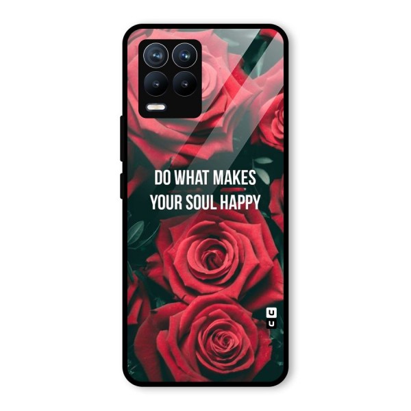 Soul Happy Glass Back Case for Realme 8 Pro