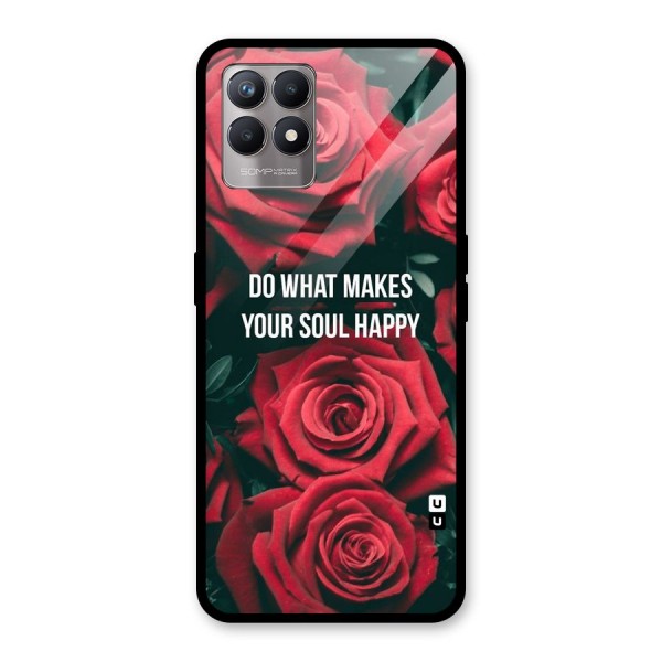 Soul Happy Glass Back Case for Realme 8i