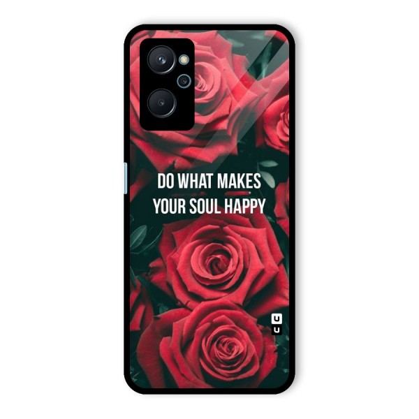 Soul Happy Glass Back Case for Realme 9i