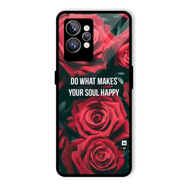 Soul Happy Glass Back Case for Realme GT2 Pro