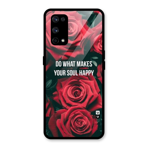 Soul Happy Glass Back Case for Realme X7 Pro