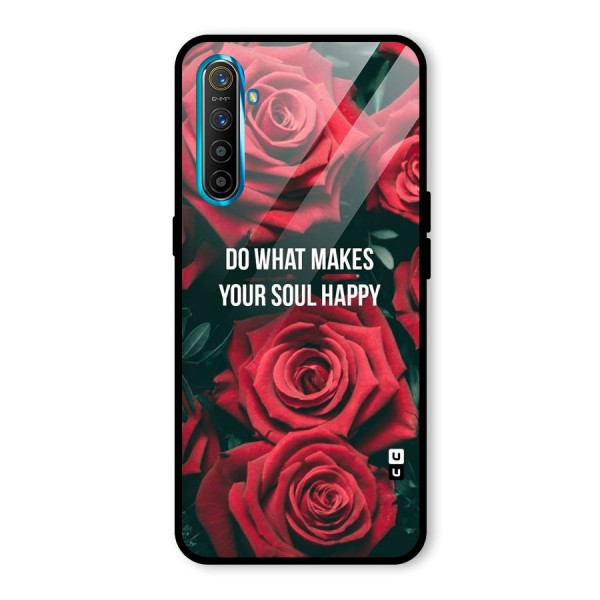 Soul Happy Glass Back Case for Realme XT