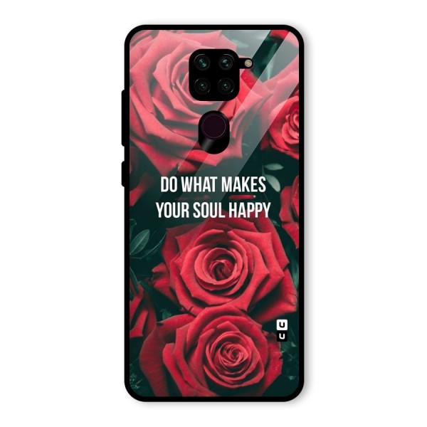 Soul Happy Glass Back Case for Redmi Note 9