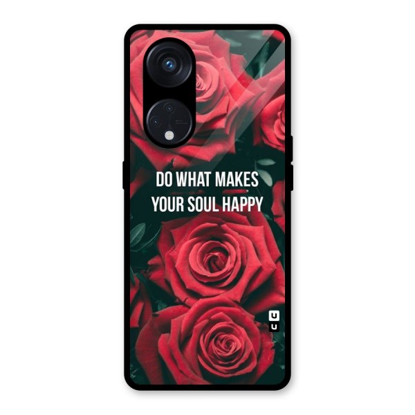 Soul Happy Glass Back Case for Reno8 T 5G